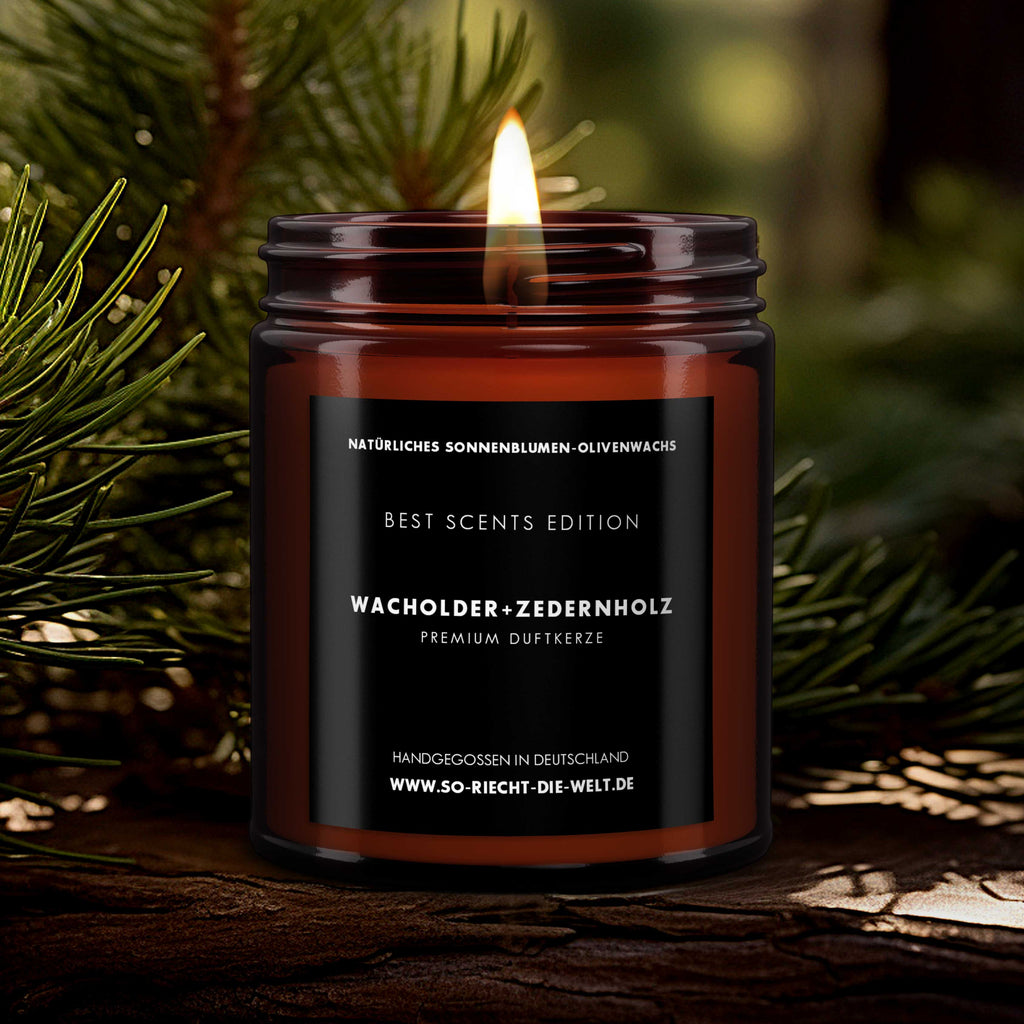 Wacholder & Zedernholz Kerze - Best Scents Edition